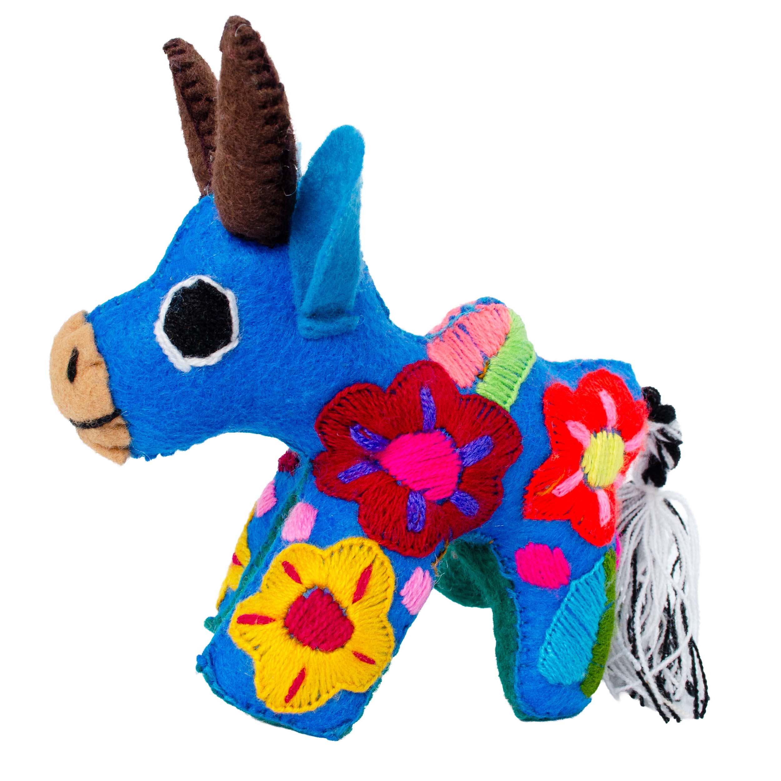 Toro Hand-Embroidered Stuffed Animal