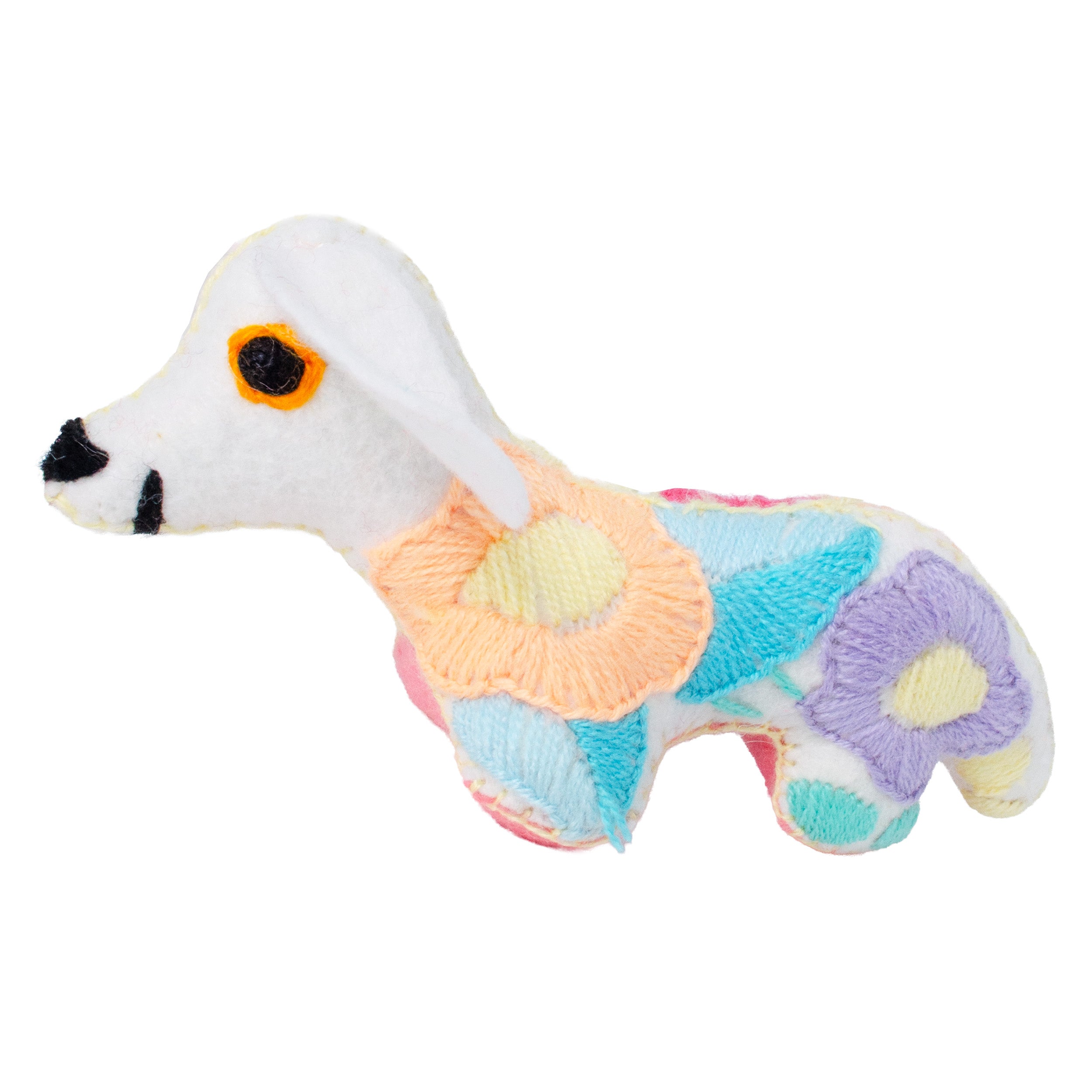 Dachshund Dog Hand-Embroidered Stuffed Animal