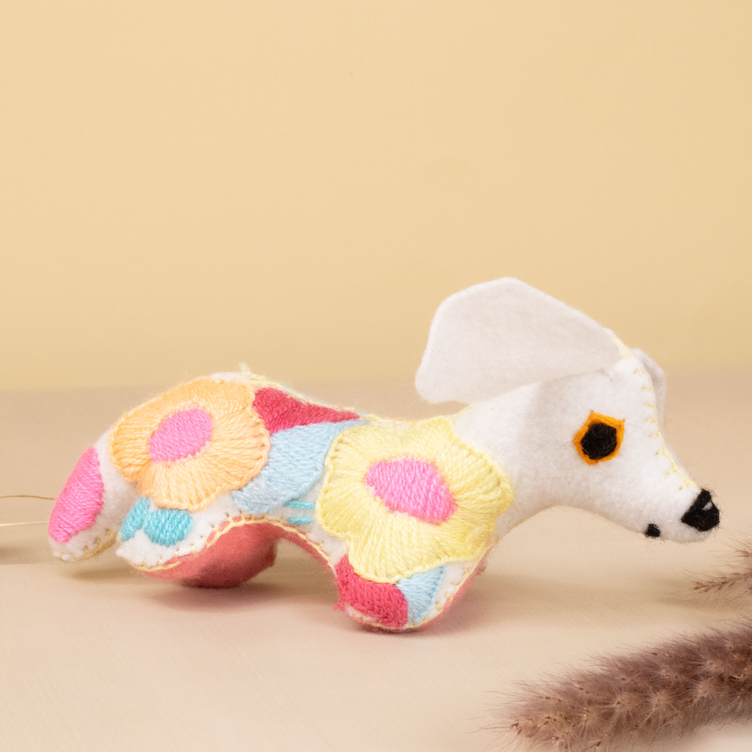 Dachshund Dog Hand-Embroidered Stuffed Animal