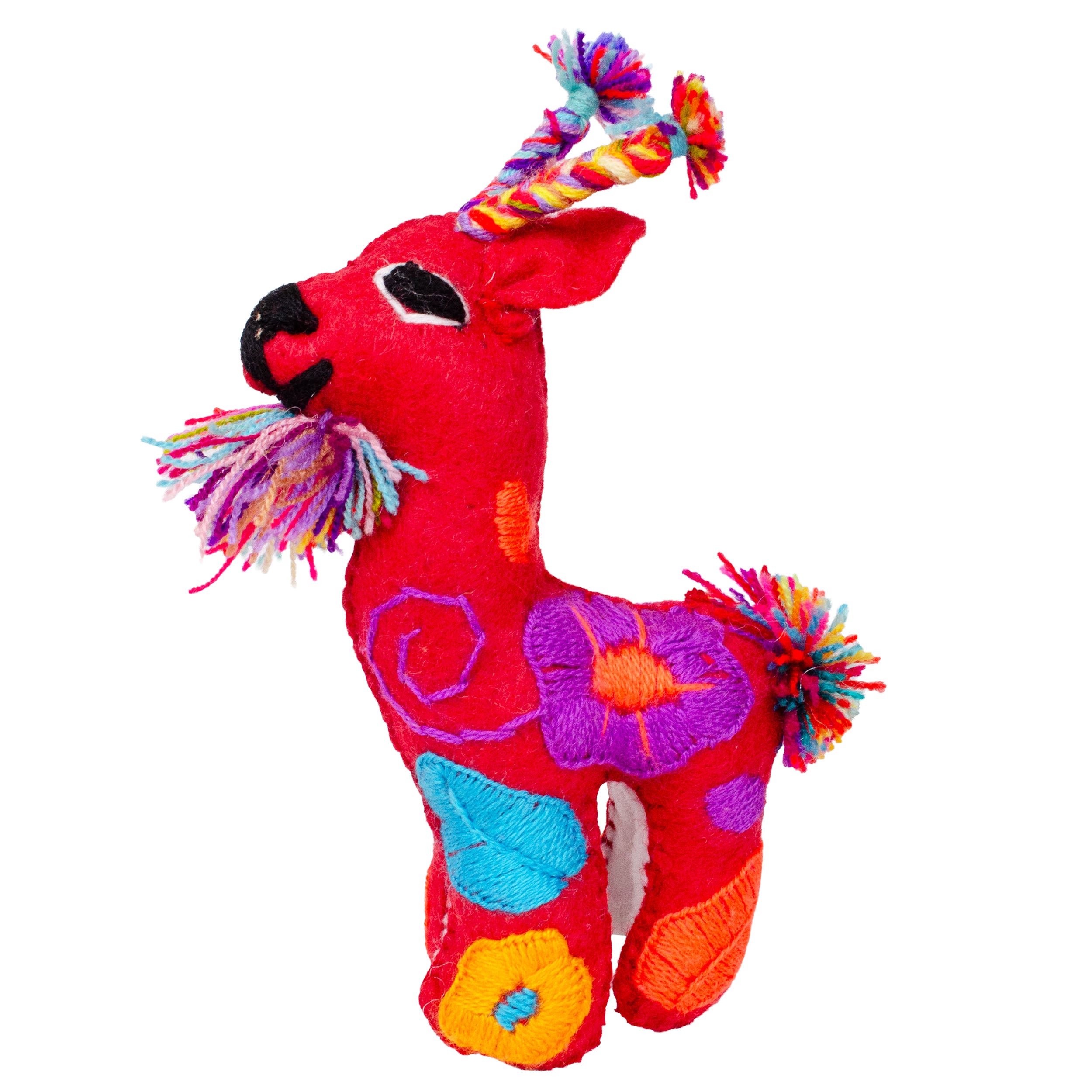 Deer Hand-Embroidered Stuffed Animal