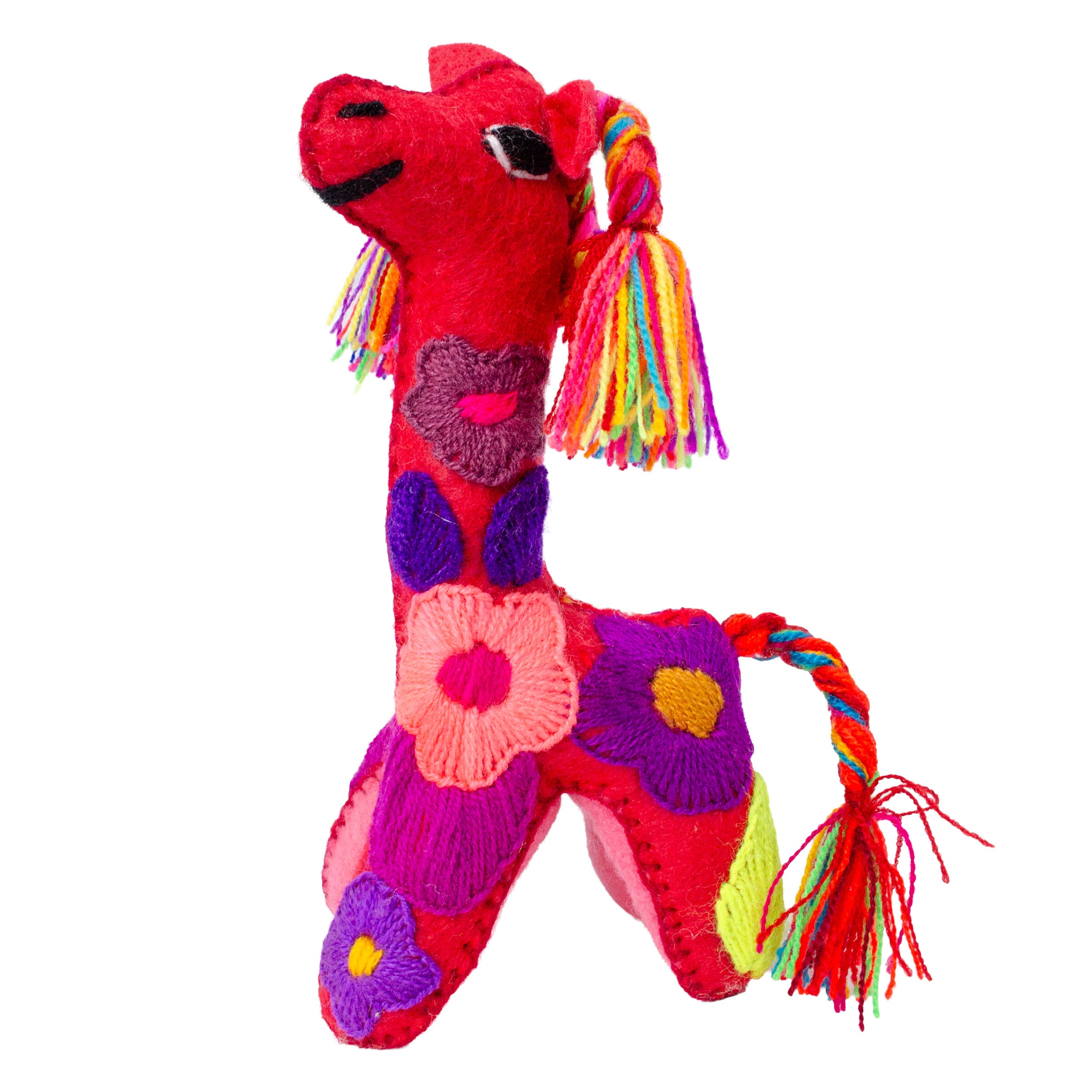 Giraffe Hand-Embroidered Stuffed Animal