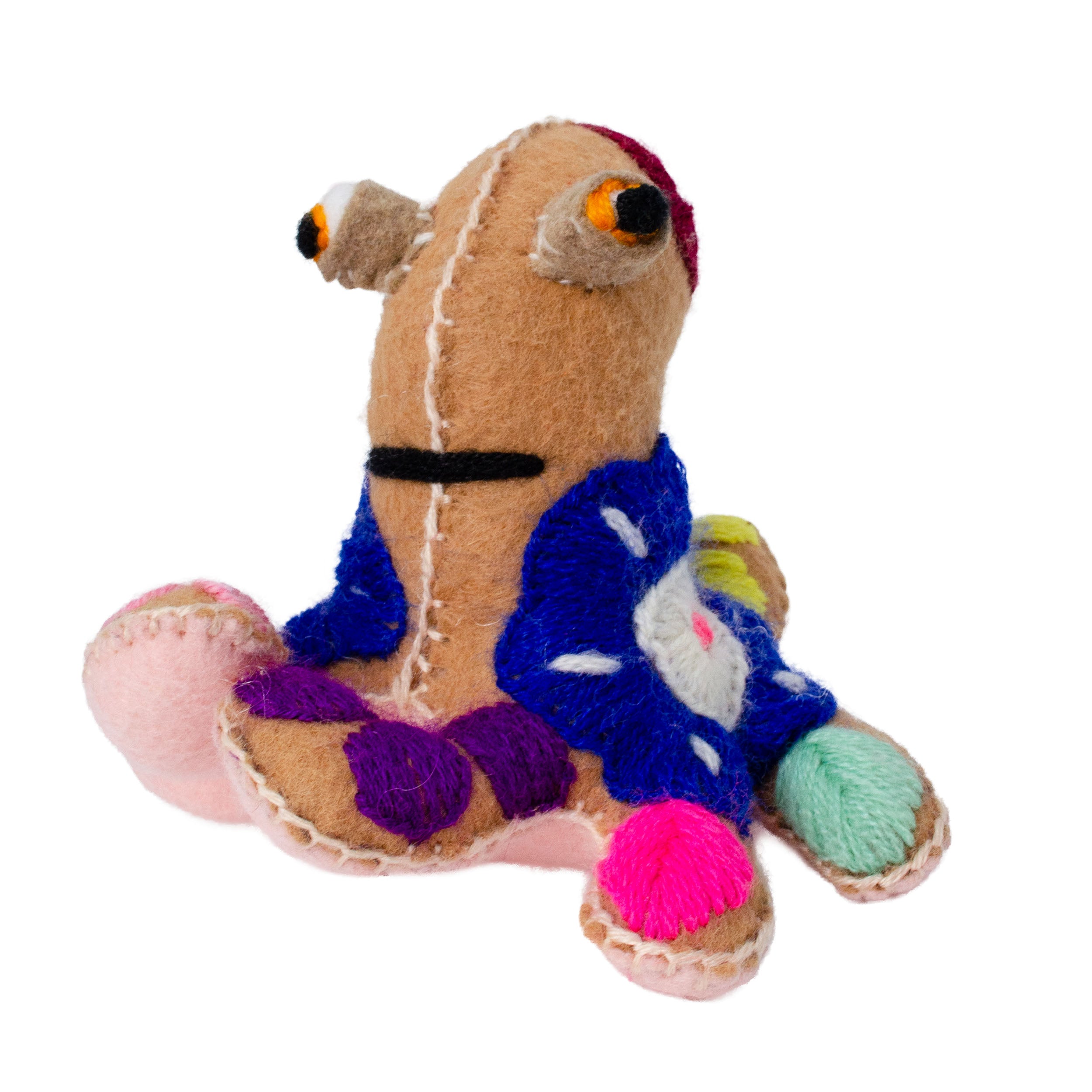 Octopus Hand-Embroidered Stuffed Animal