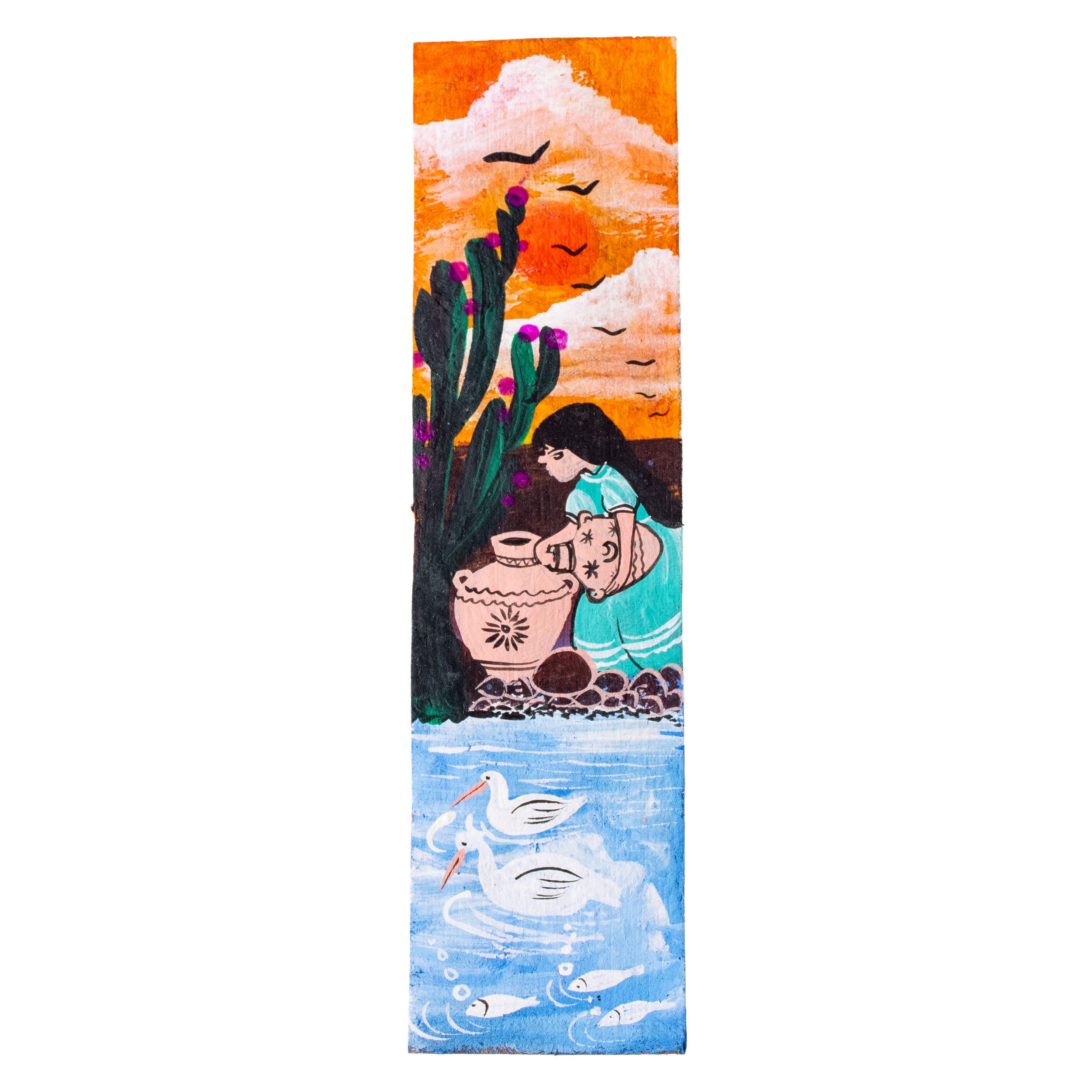 Hand-Painted Papel Amate Xalitla Bookmarks