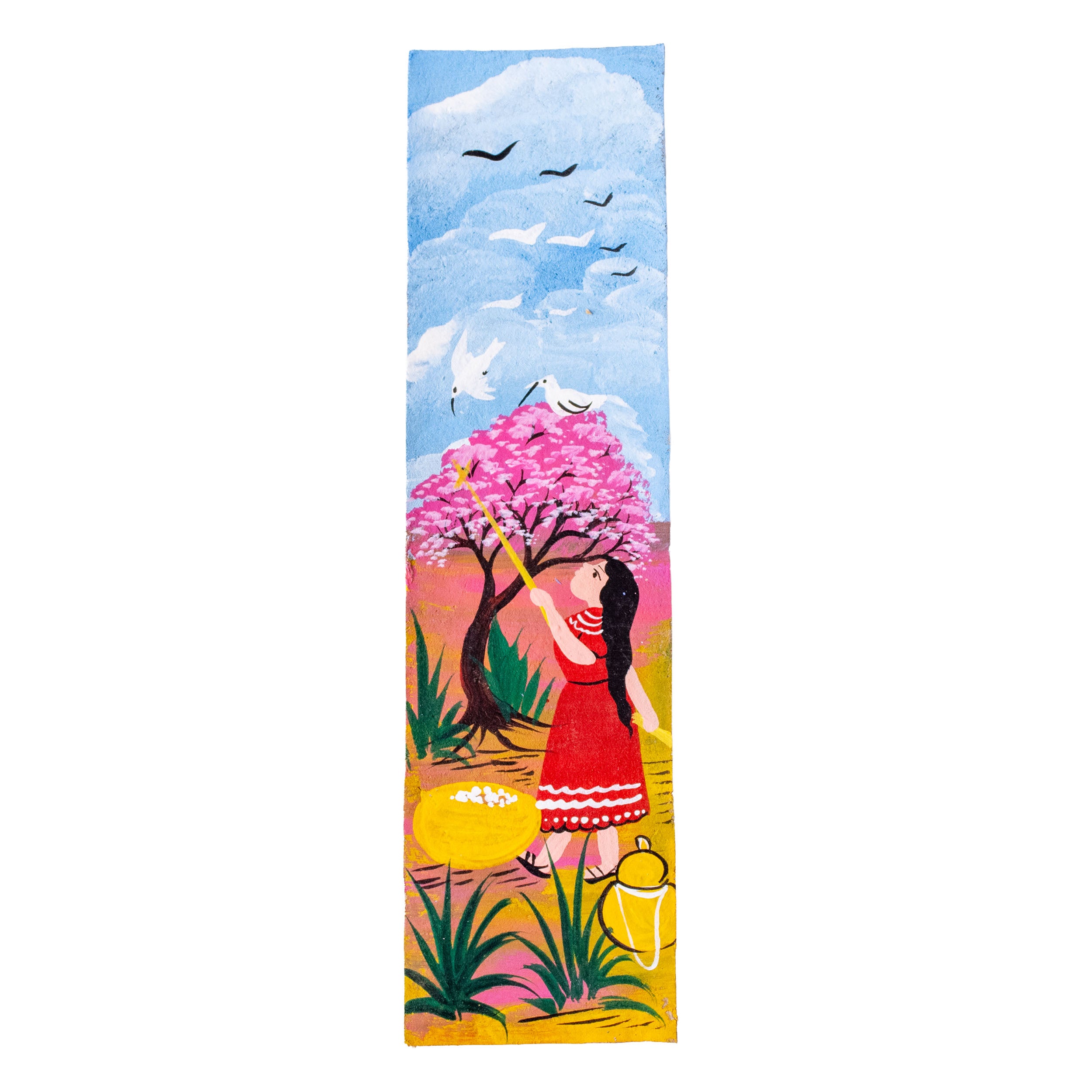 Hand-Painted Papel Amate Xalitla Bookmarks
