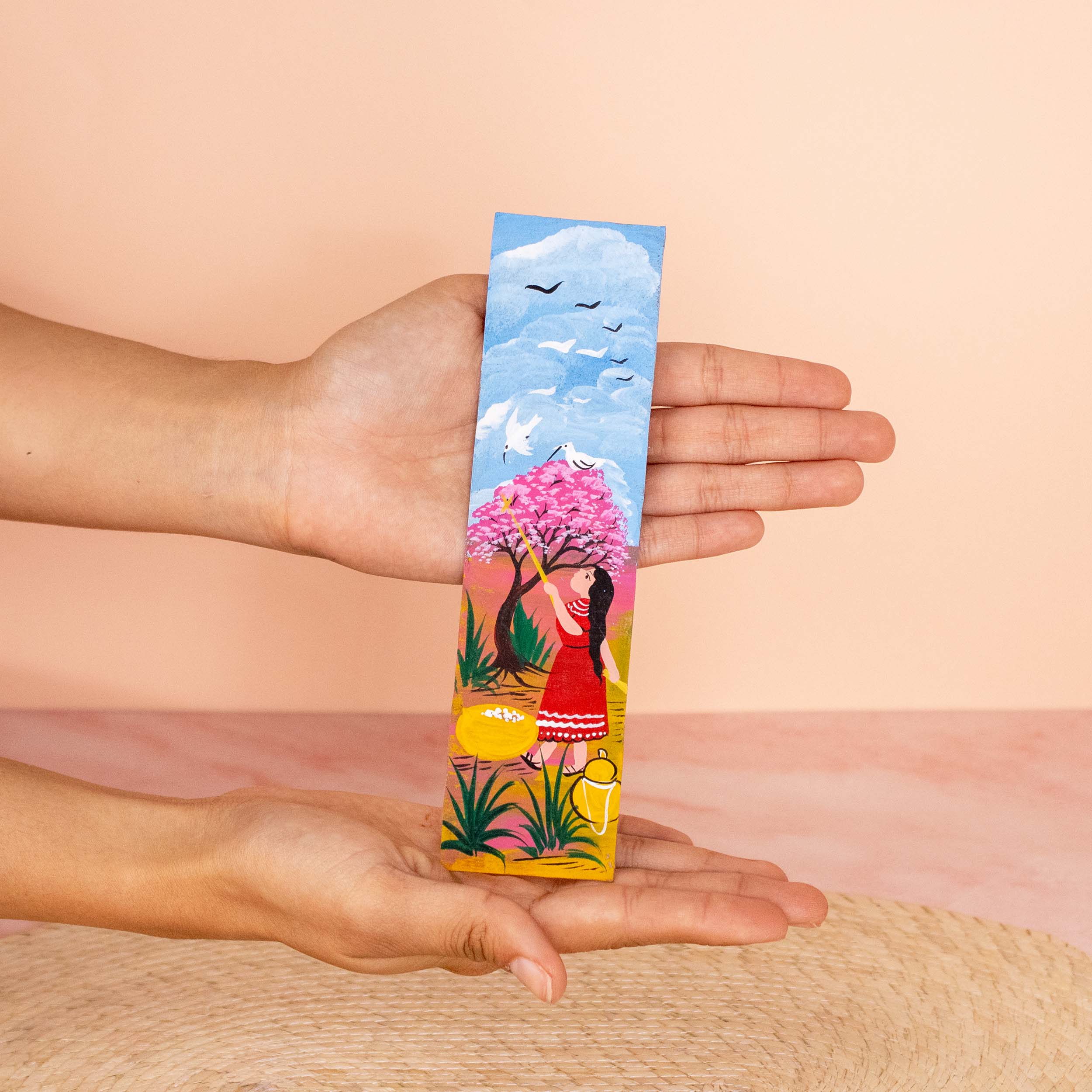 Hand-Painted Papel Amate Xalitla Bookmarks