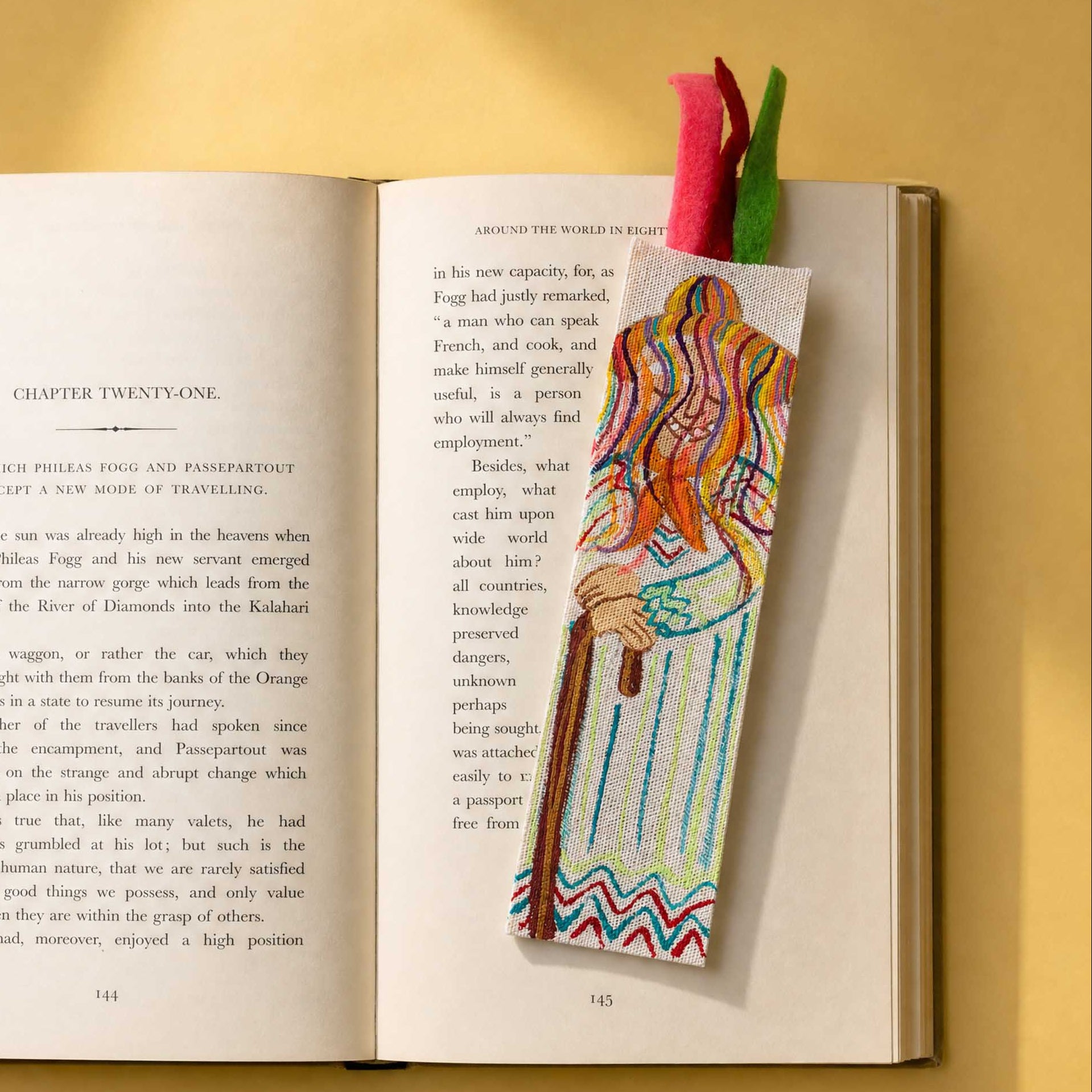 Hand-Painted La Danza de los Viejitos Bookmarks