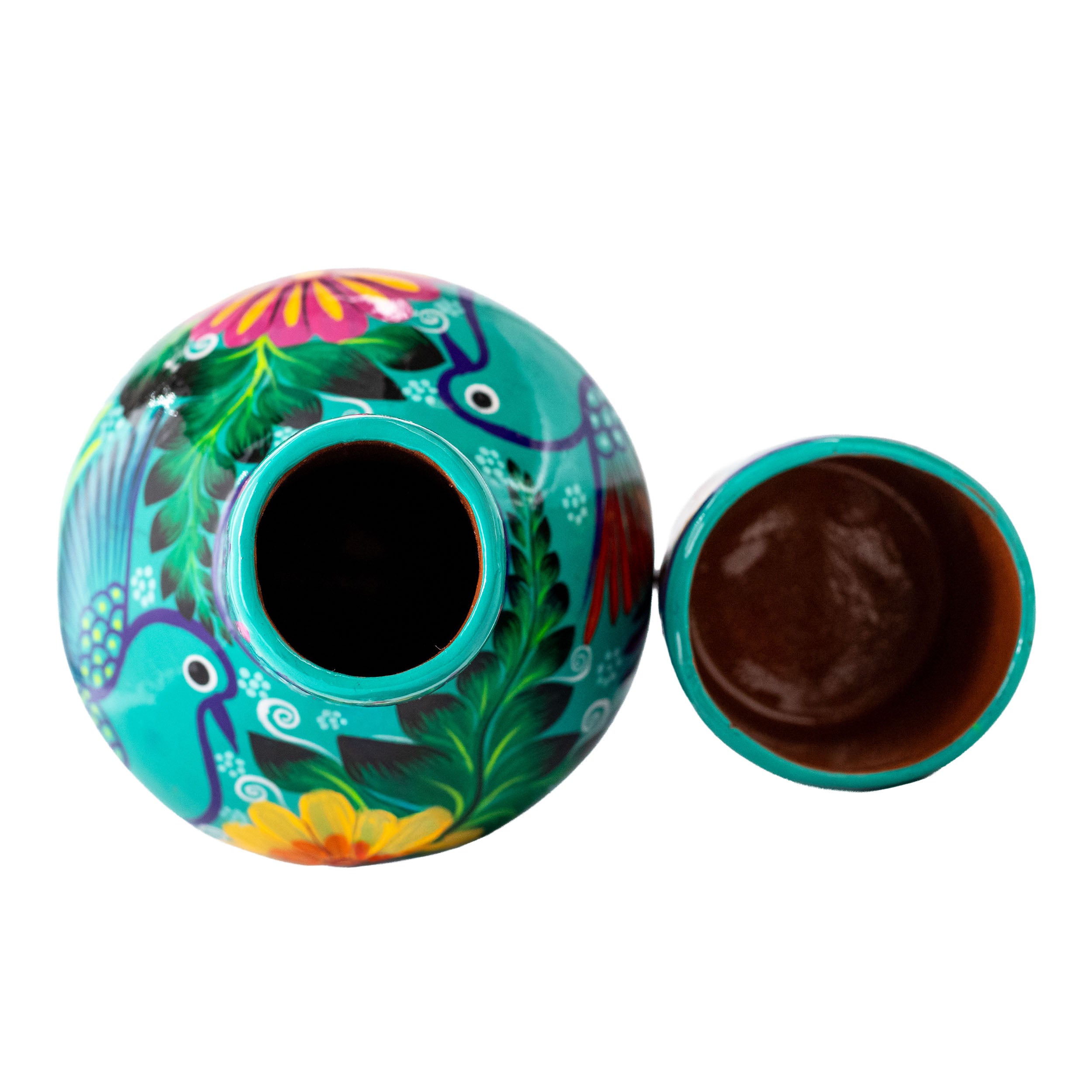 Xalitla Clay Garafe and Glass Set