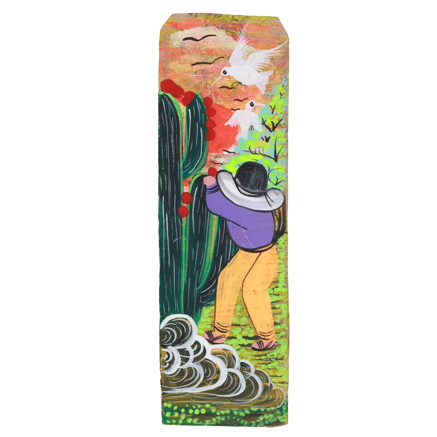 Hand-Painted Papel Amate Xalitla Bookmarks