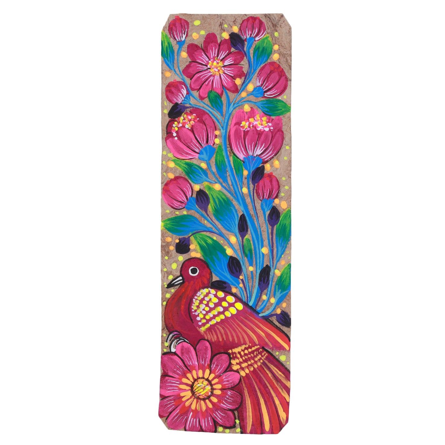 Hand-Painted Papel Amate Xalitla Bookmarks