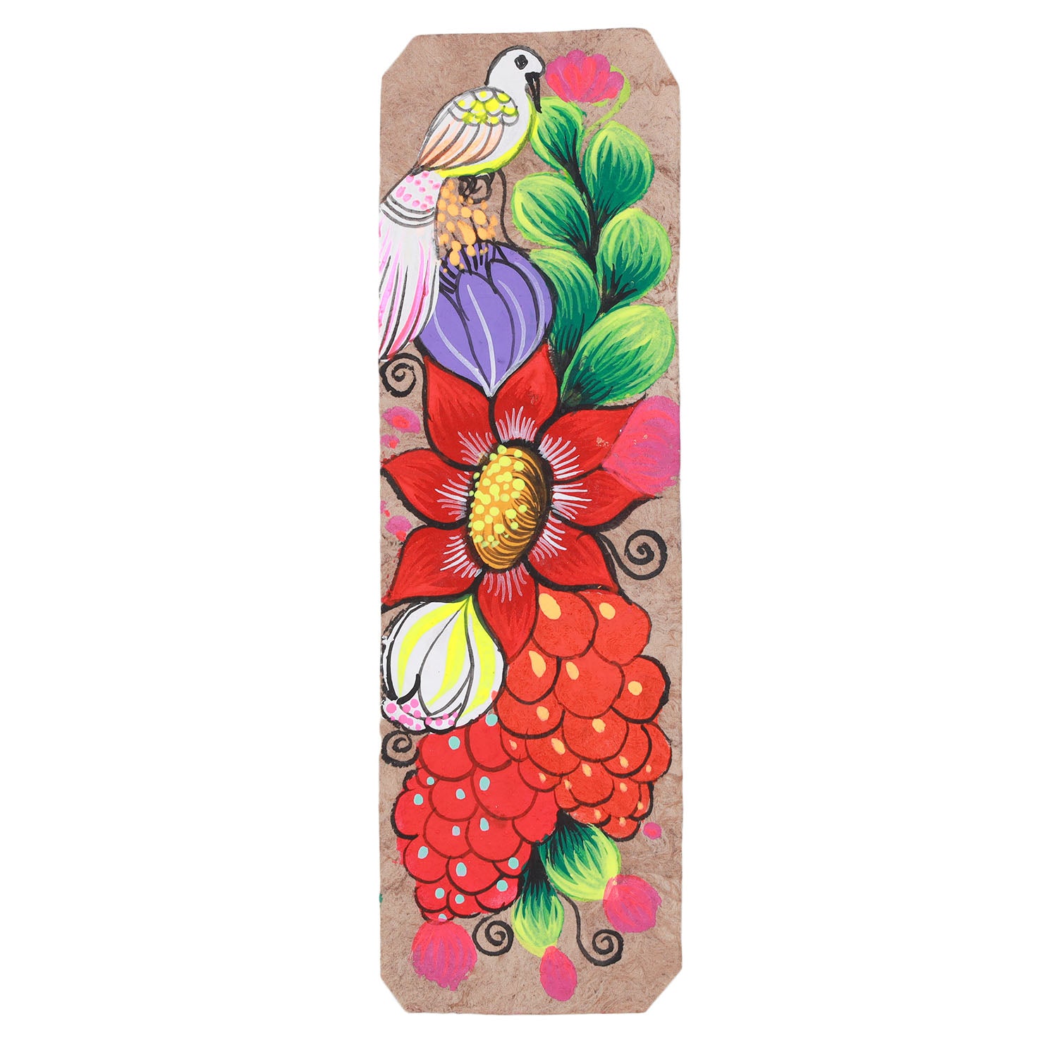 Hand-Painted Papel Amate Xalitla Bookmarks