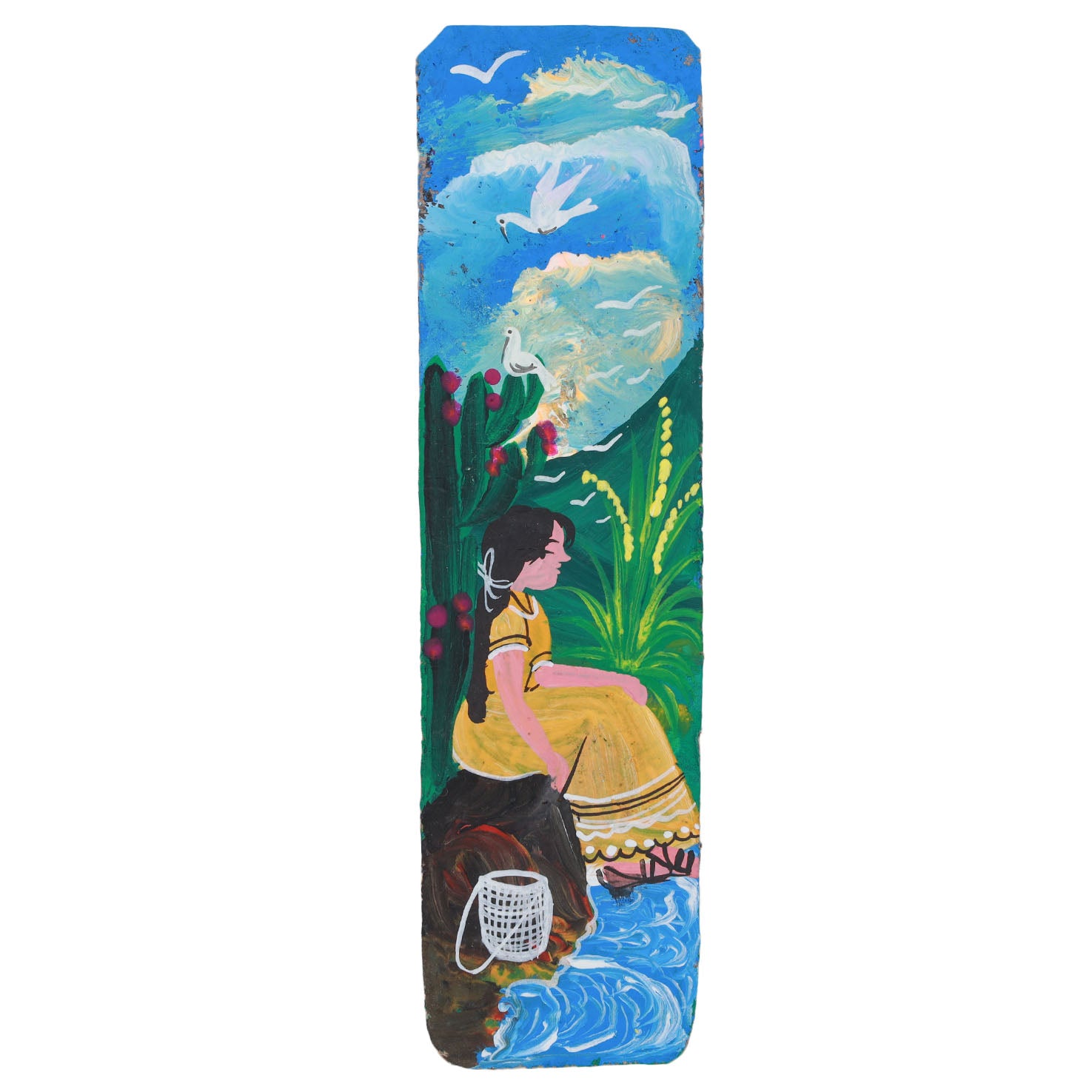 Hand-Painted Papel Amate Xalitla Bookmarks