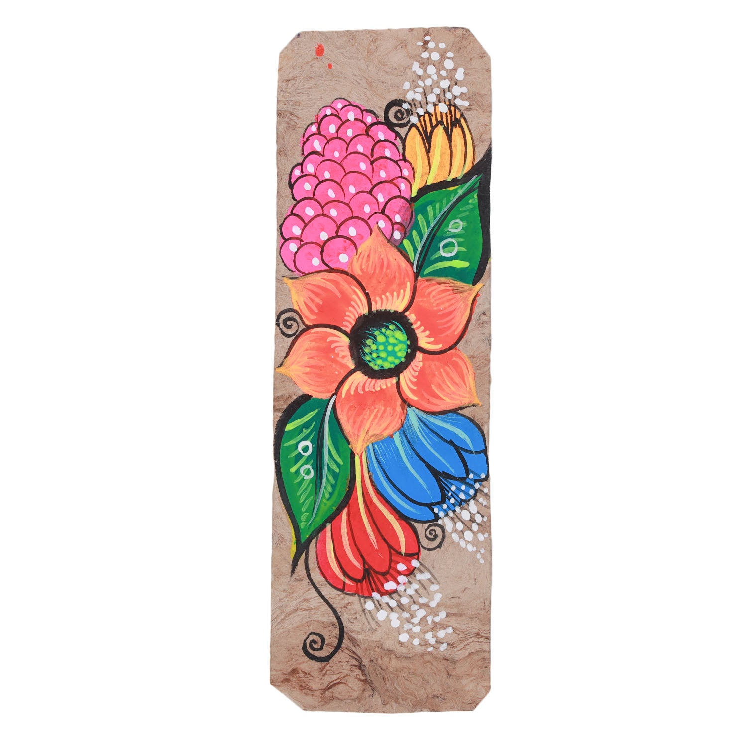 Hand-Painted Papel Amate Xalitla Bookmarks