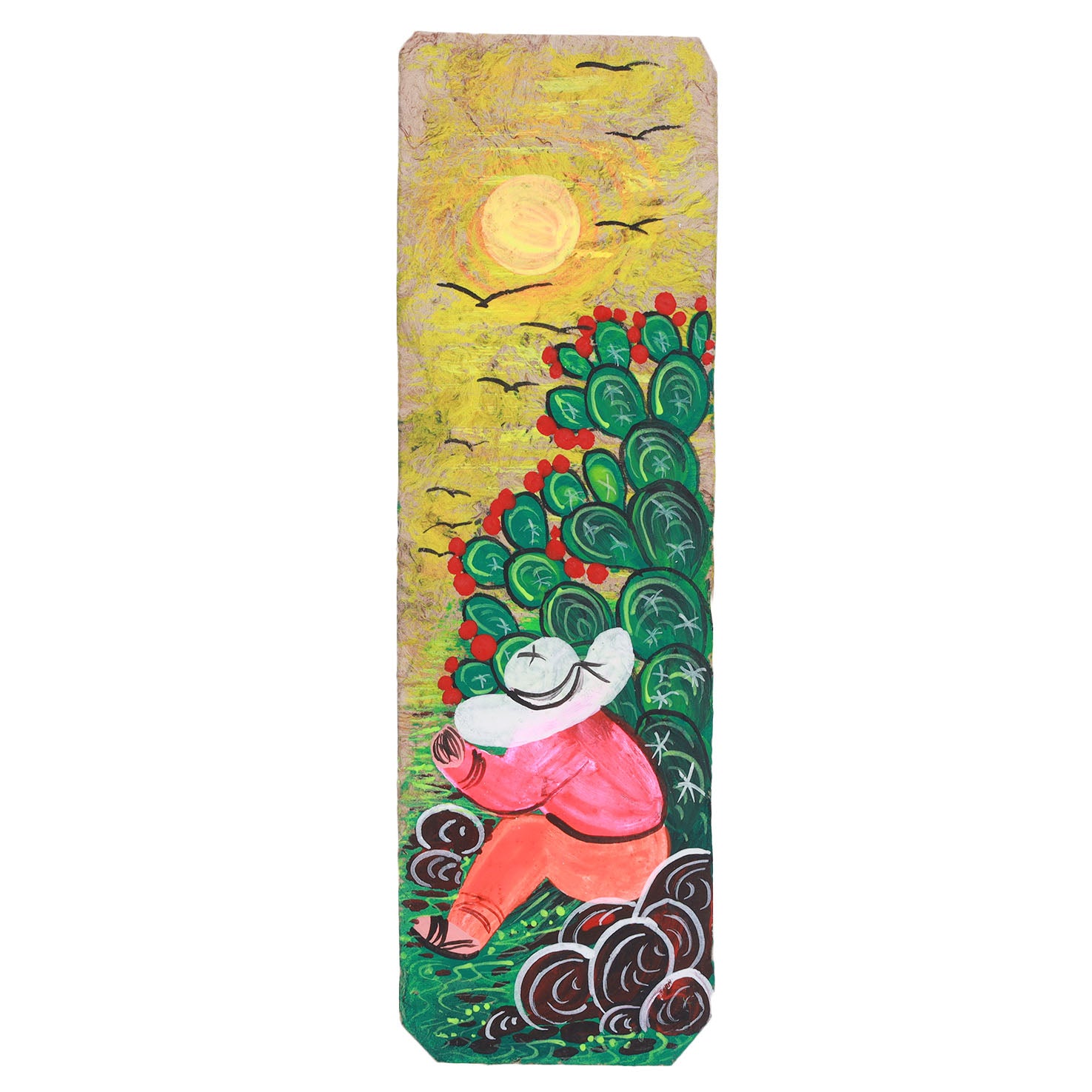 Hand-Painted Papel Amate Xalitla Bookmarks