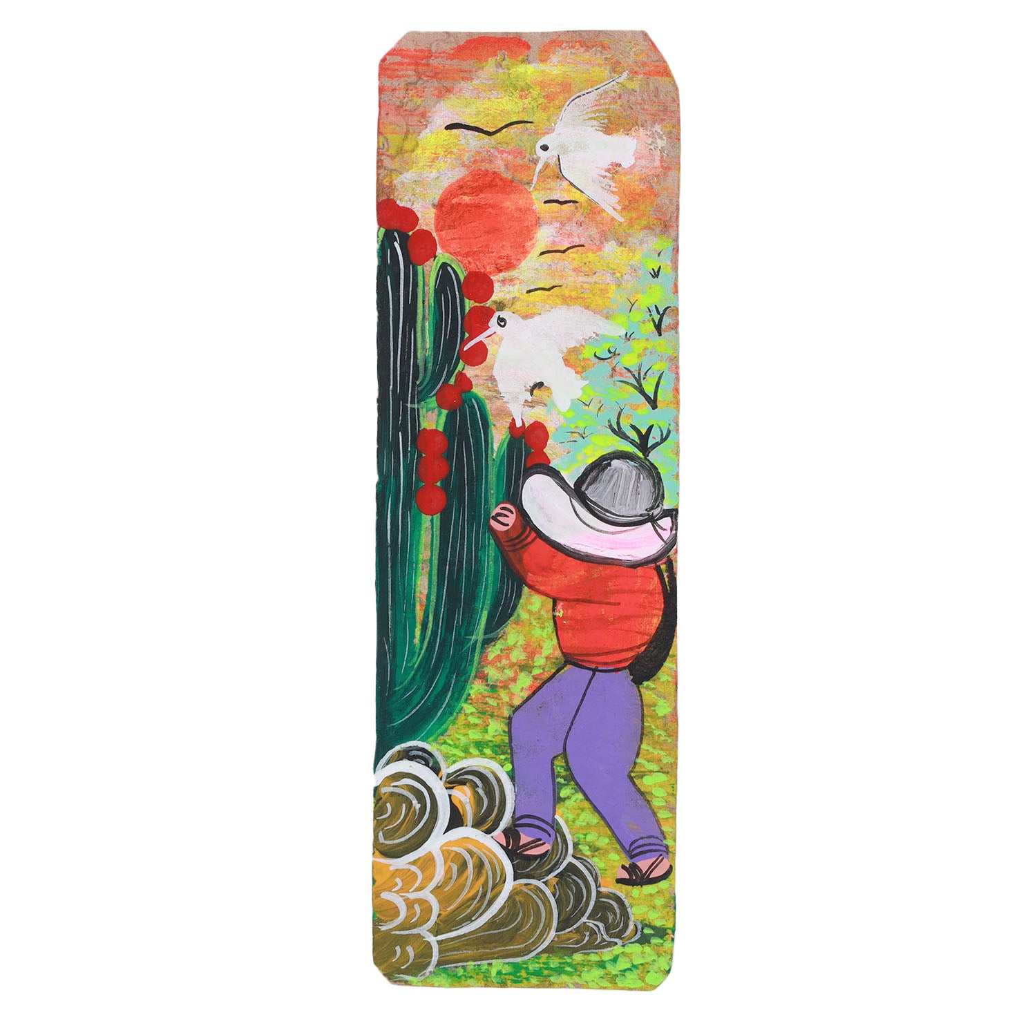 Hand-Painted Papel Amate Xalitla Bookmarks