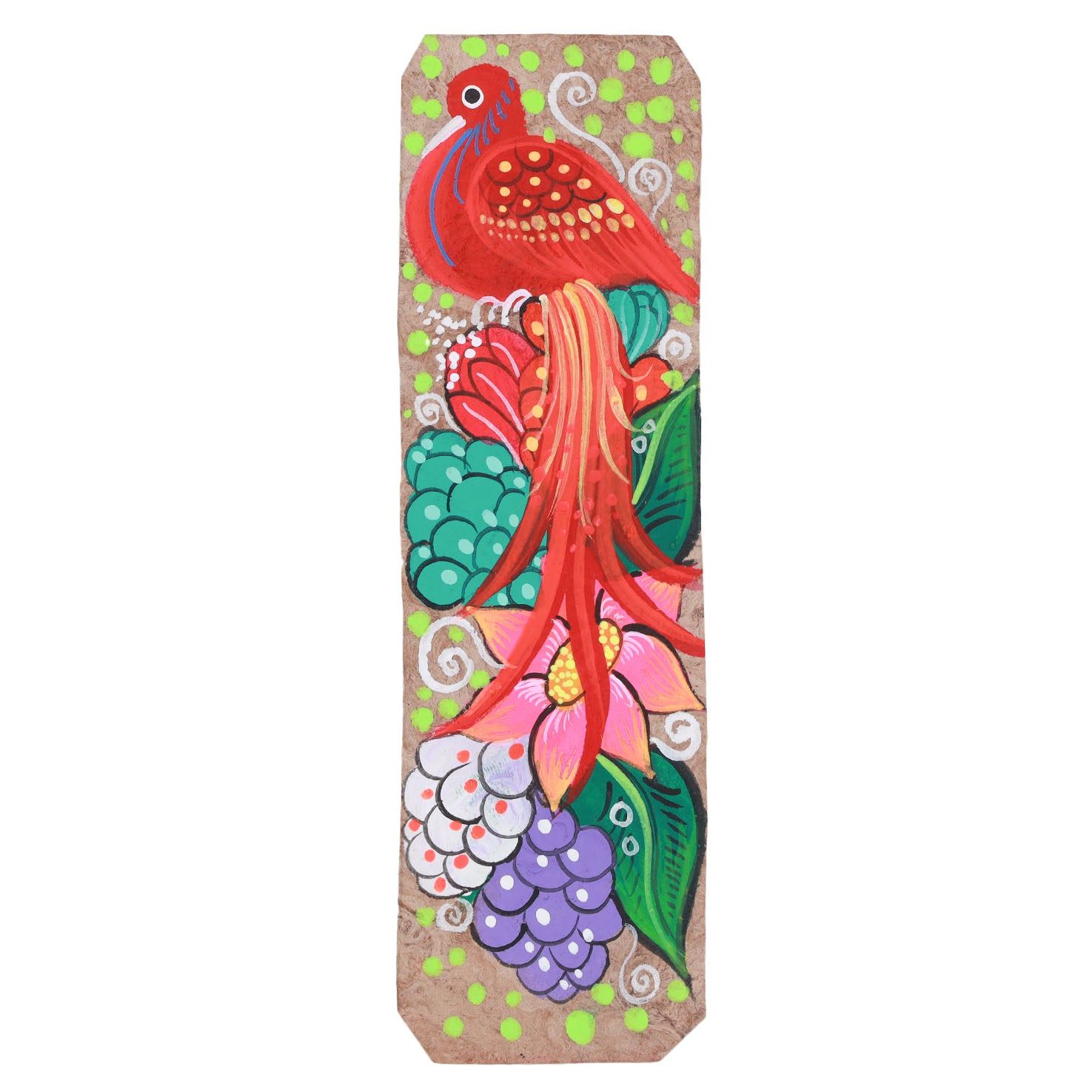 Hand-Painted Papel Amate Xalitla Bookmarks