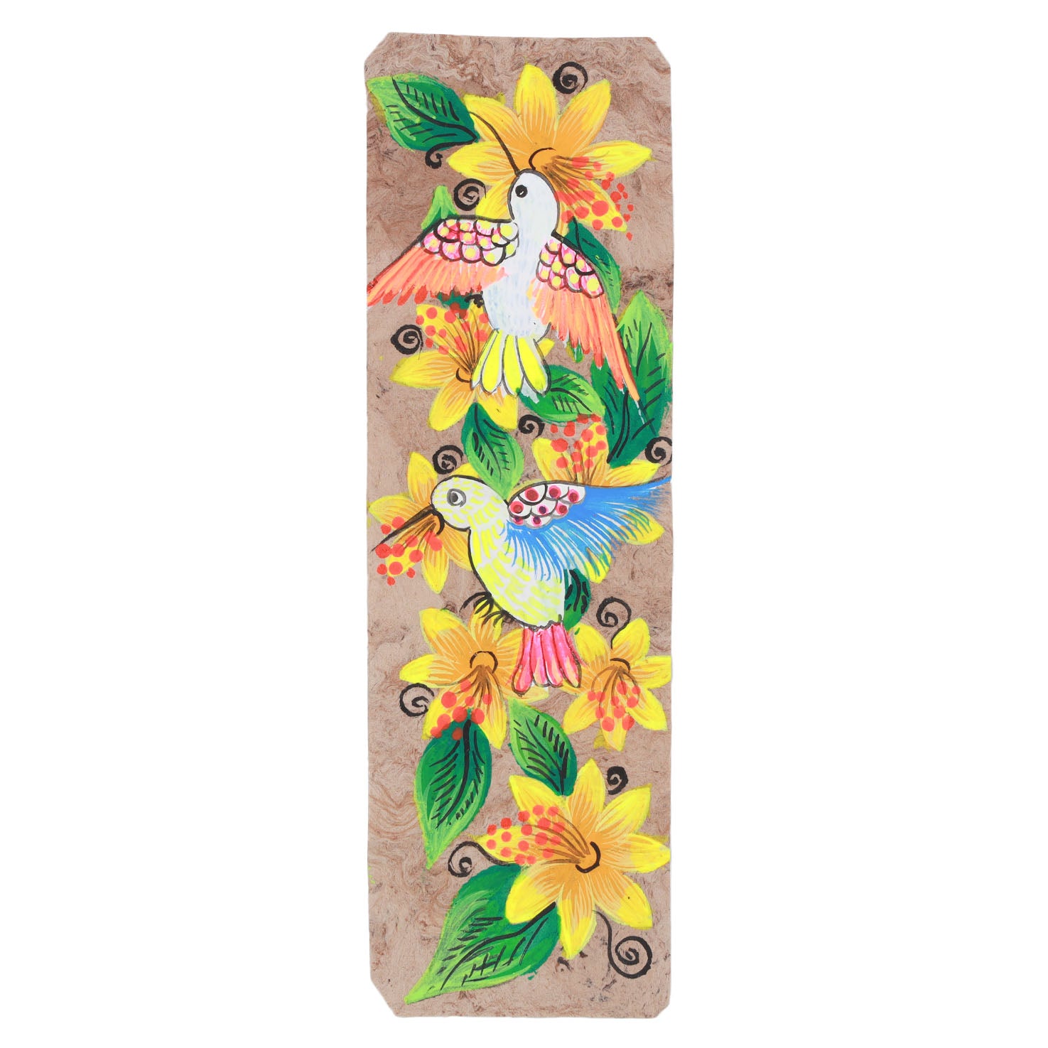 Hand-Painted Papel Amate Xalitla Bookmarks