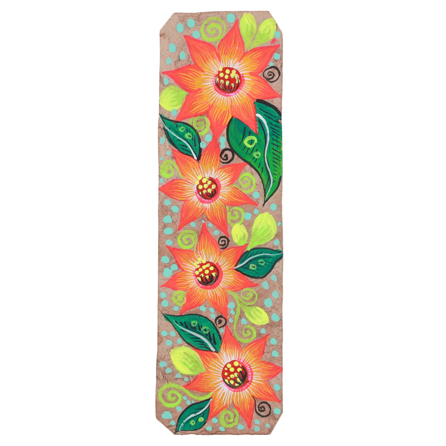 Hand-Painted Papel Amate Xalitla Bookmarks