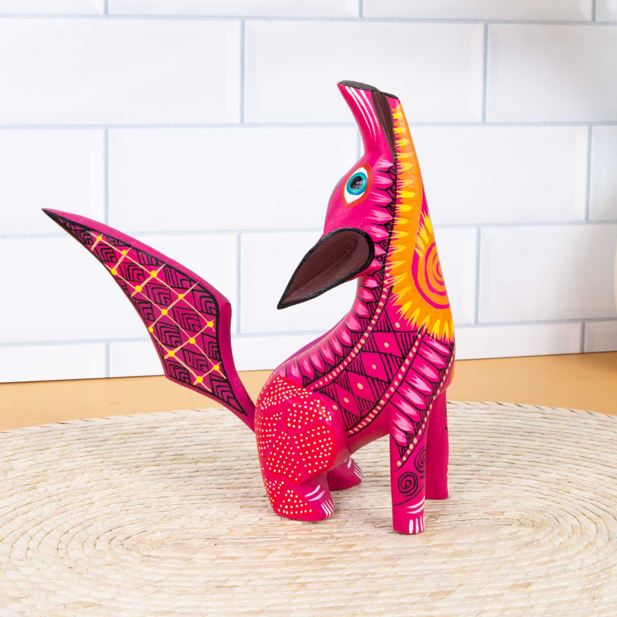 X-Large Coyote Alebrije with Frets