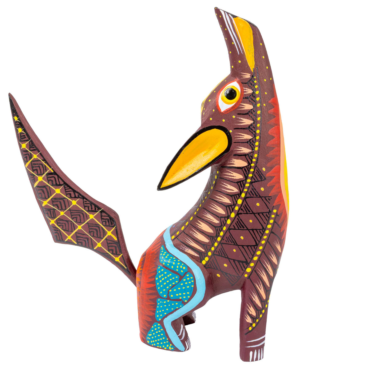 X-Large Coyote Alebrije with Frets