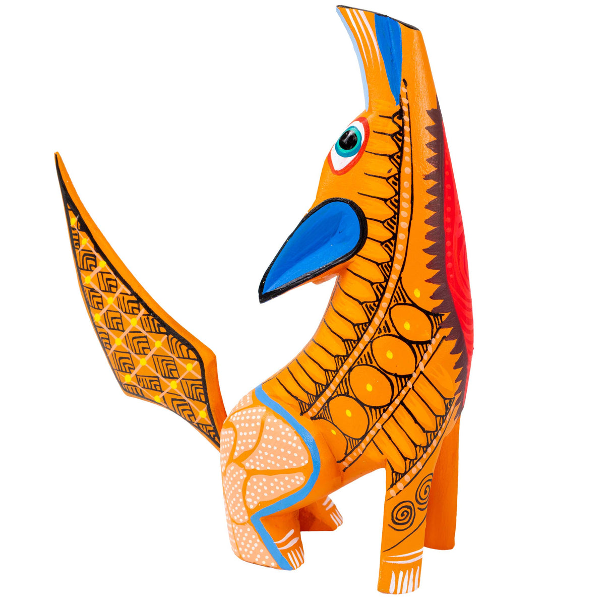 X-Large Coyote Alebrije with Frets