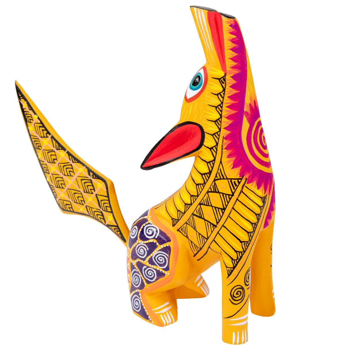 X-Large Coyote Alebrije with Frets