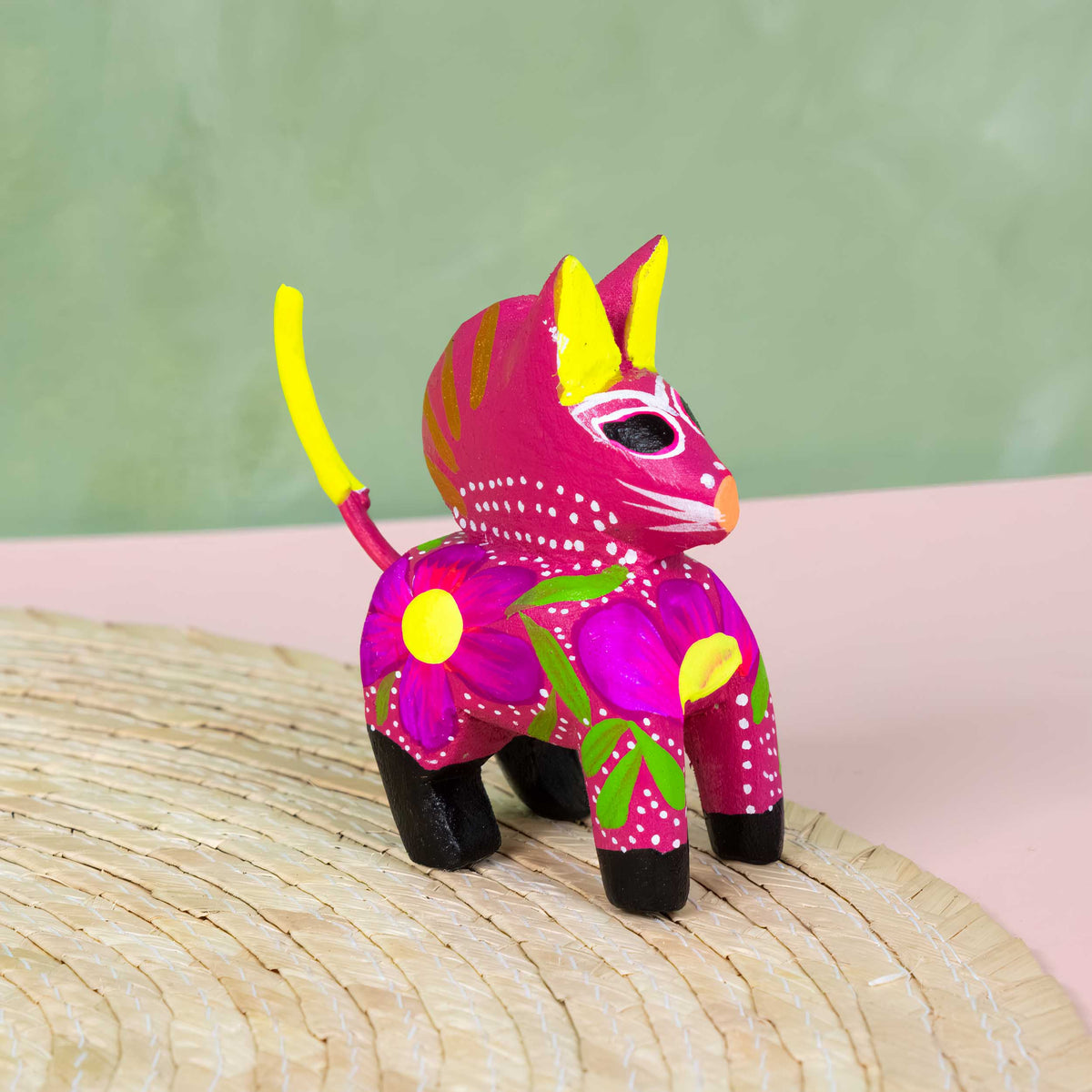 Hand Painted Horse Wooden Figurine