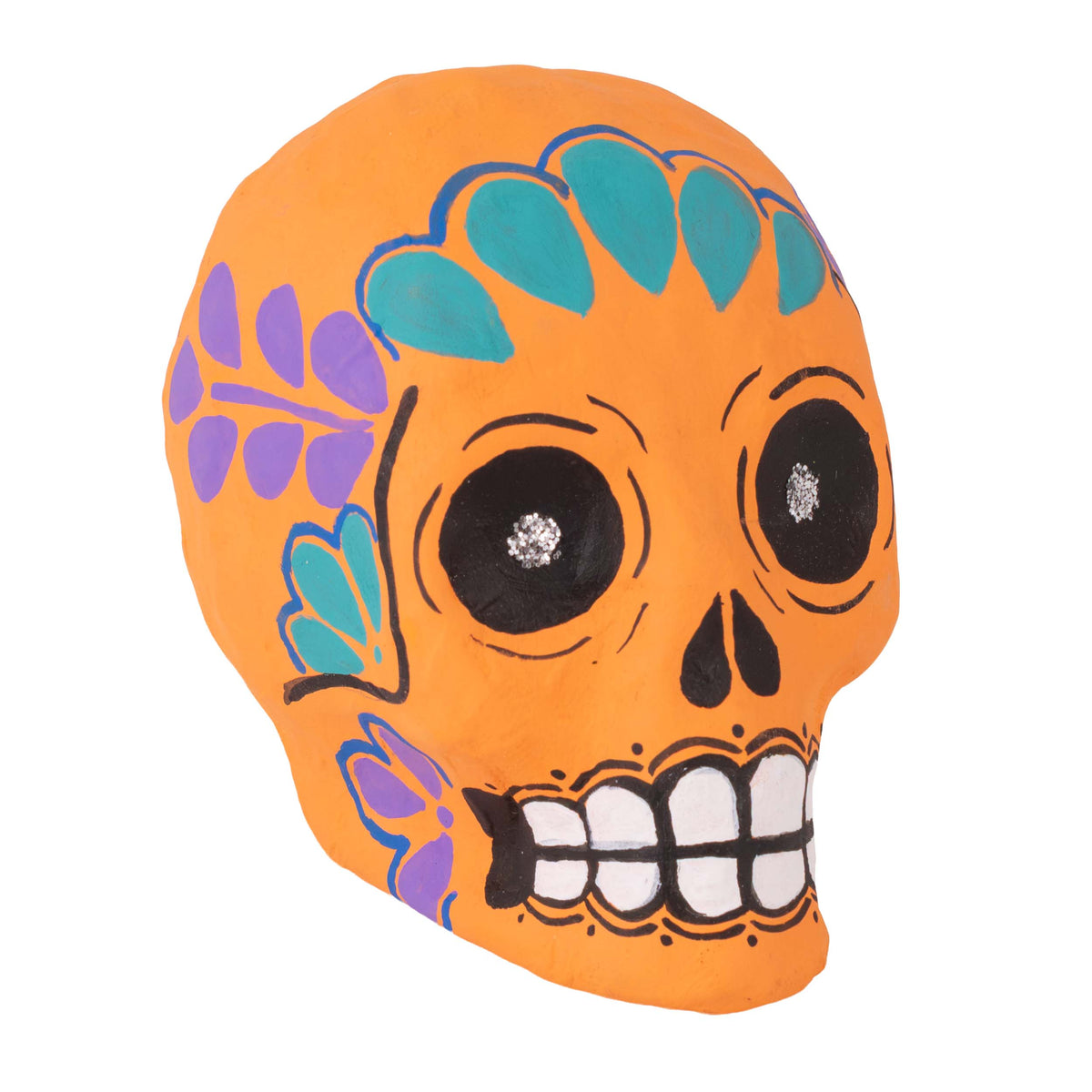 Papier-Mâché Calavera Sugar Skulls Rattles