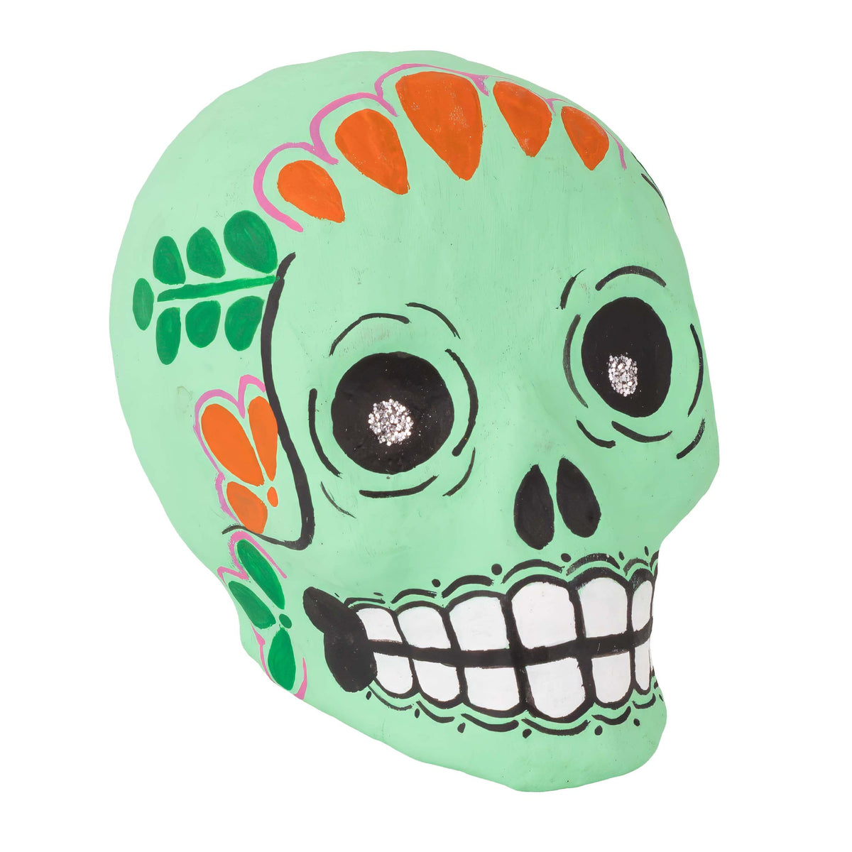 Papier-Mâché Calavera Sugar Skulls Rattles