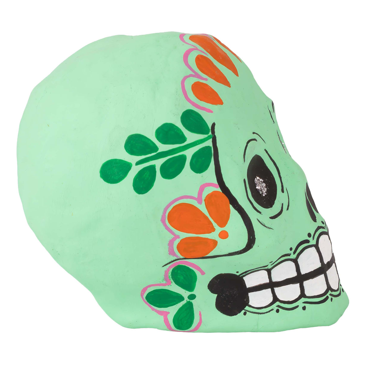 Papier-Mâché Calavera Sugar Skulls Rattles