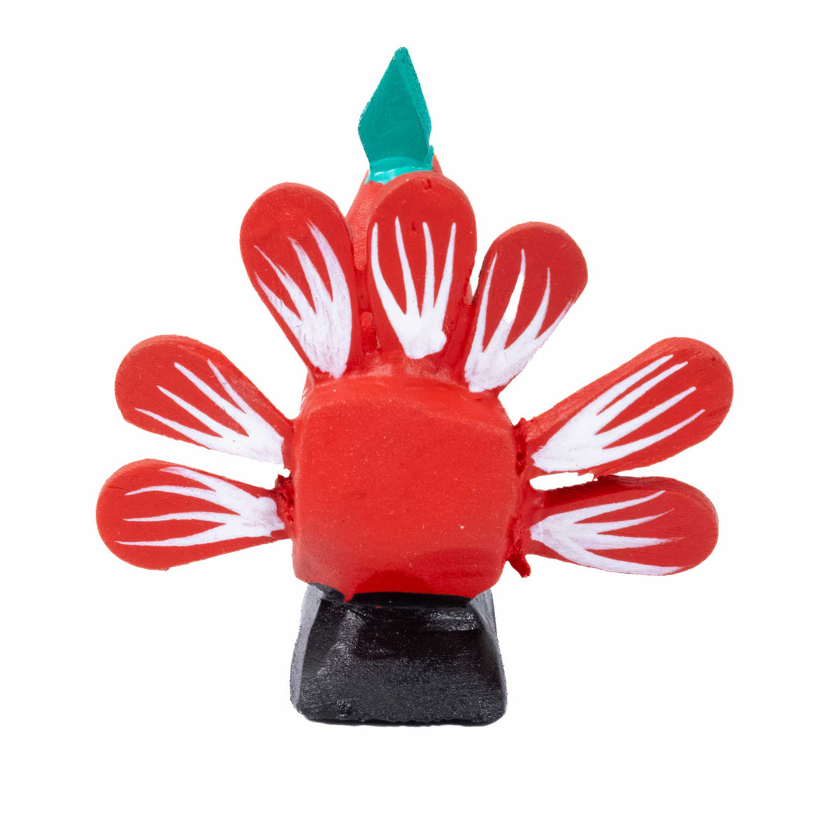 Hand Painted Turkey Bird Wooden Figurine