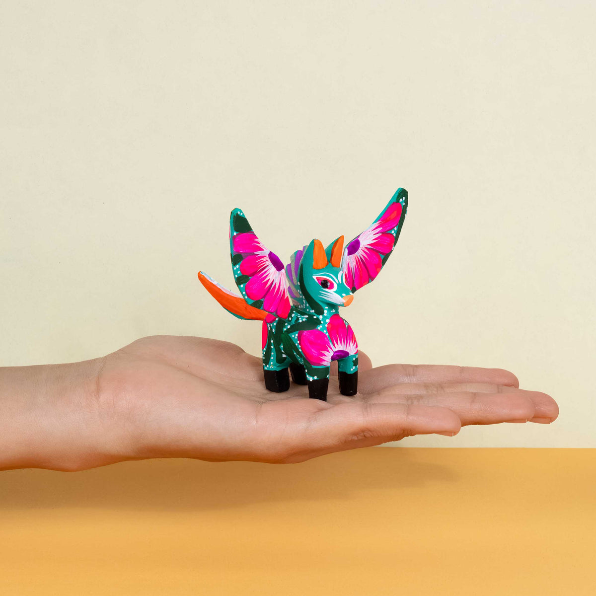 Hand Painted Pegasus Wooden Alebrije