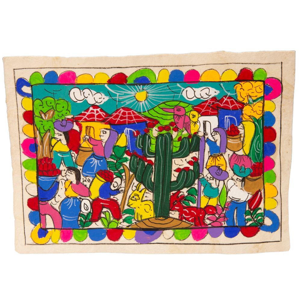 Mini Papel Amate Storytelling Paintings by María