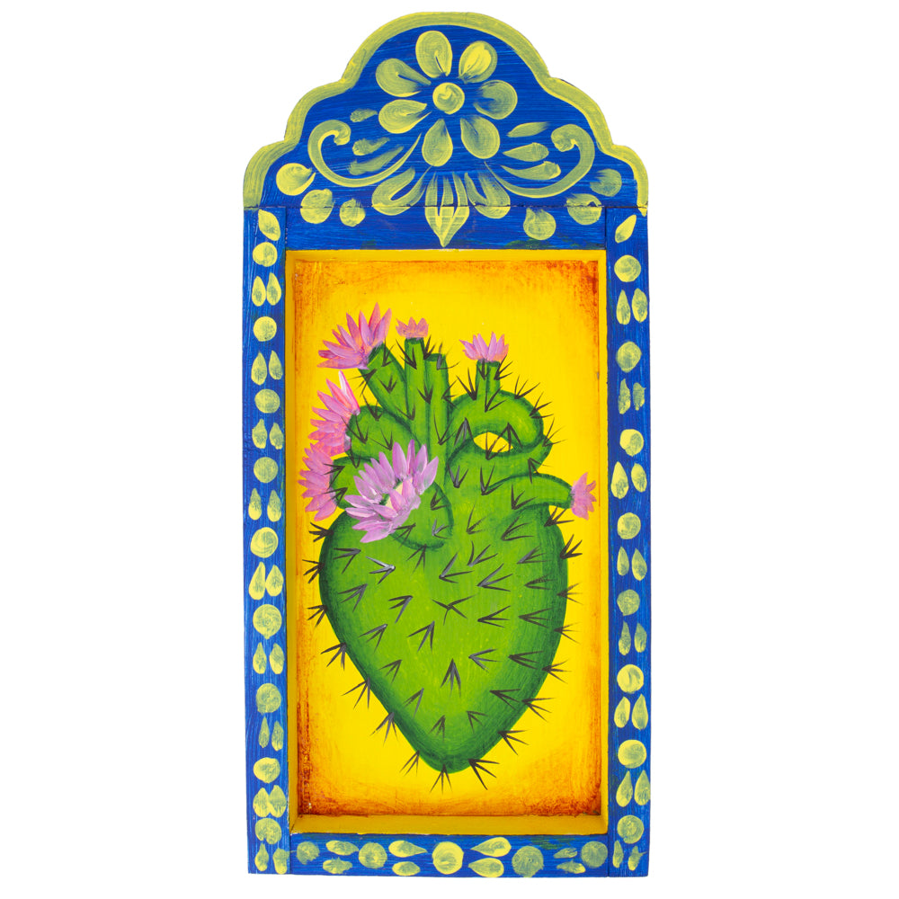 Hearts Hand-Painted Wooden Nicho Frames