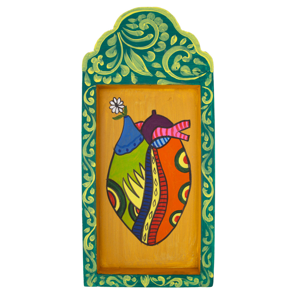 Hearts Hand-Painted Wooden Nicho Frames