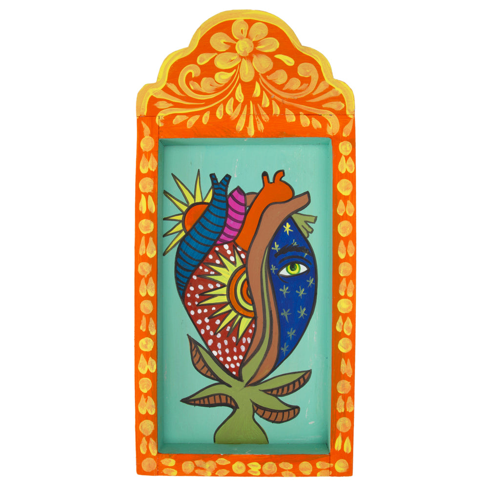 Hearts Hand-Painted Wooden Nicho Frames