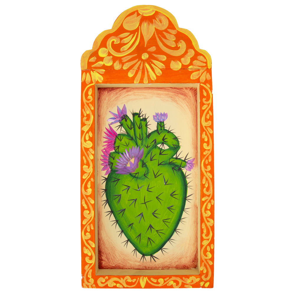 Hearts Hand-Painted Wooden Nicho Frames