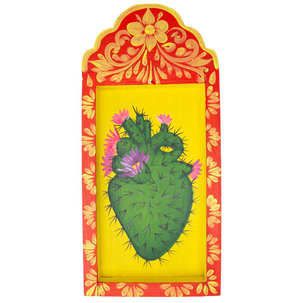 Hearts Hand-Painted Wooden Nicho Frames