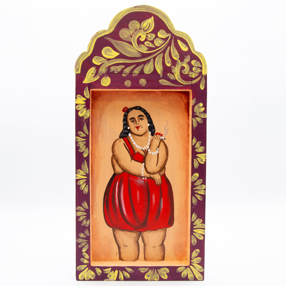 Mujeres Hand-Painted Wooden Nicho Frames