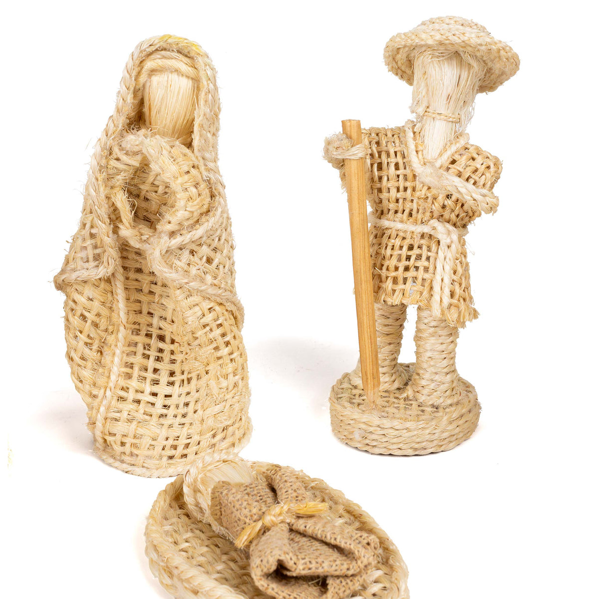 Natural Ixtle Nativity Scene (9 piece)