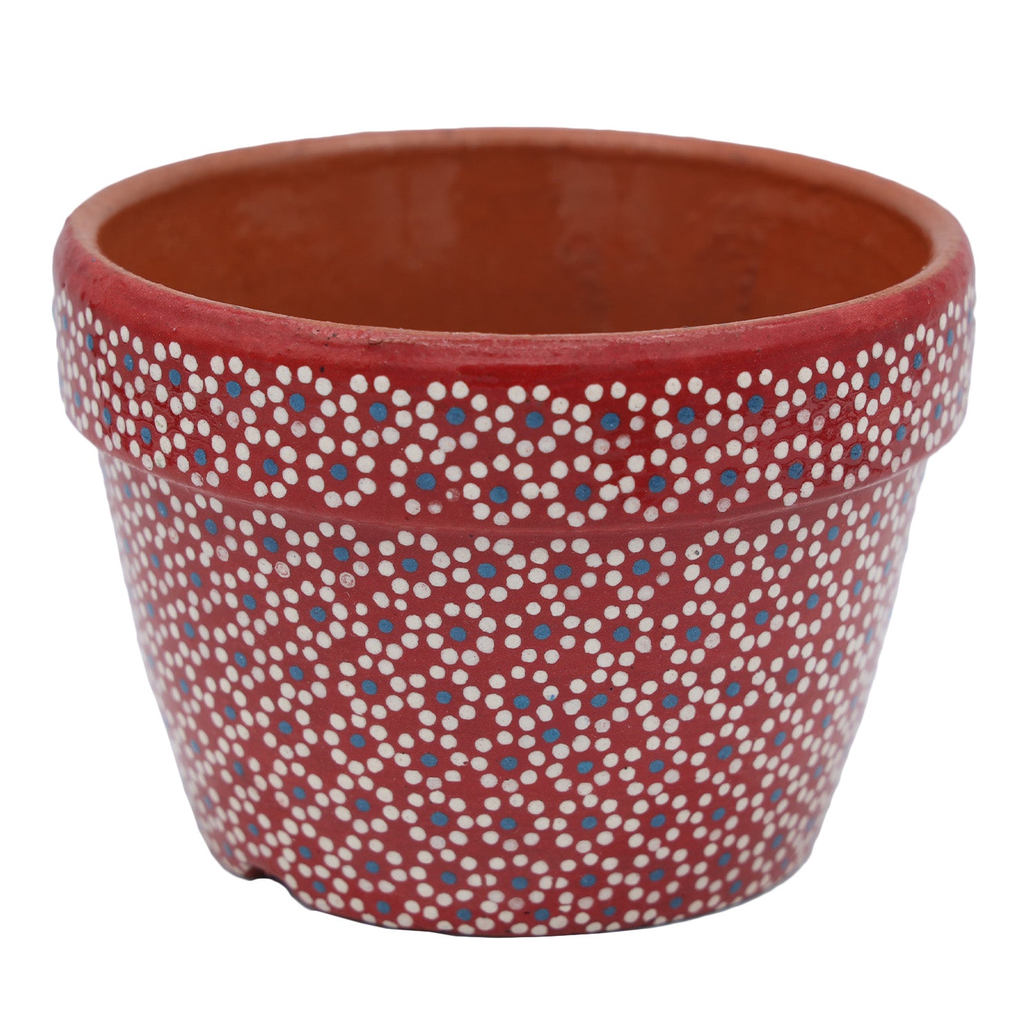 Capula Hand-Painted 4" Clay Planter