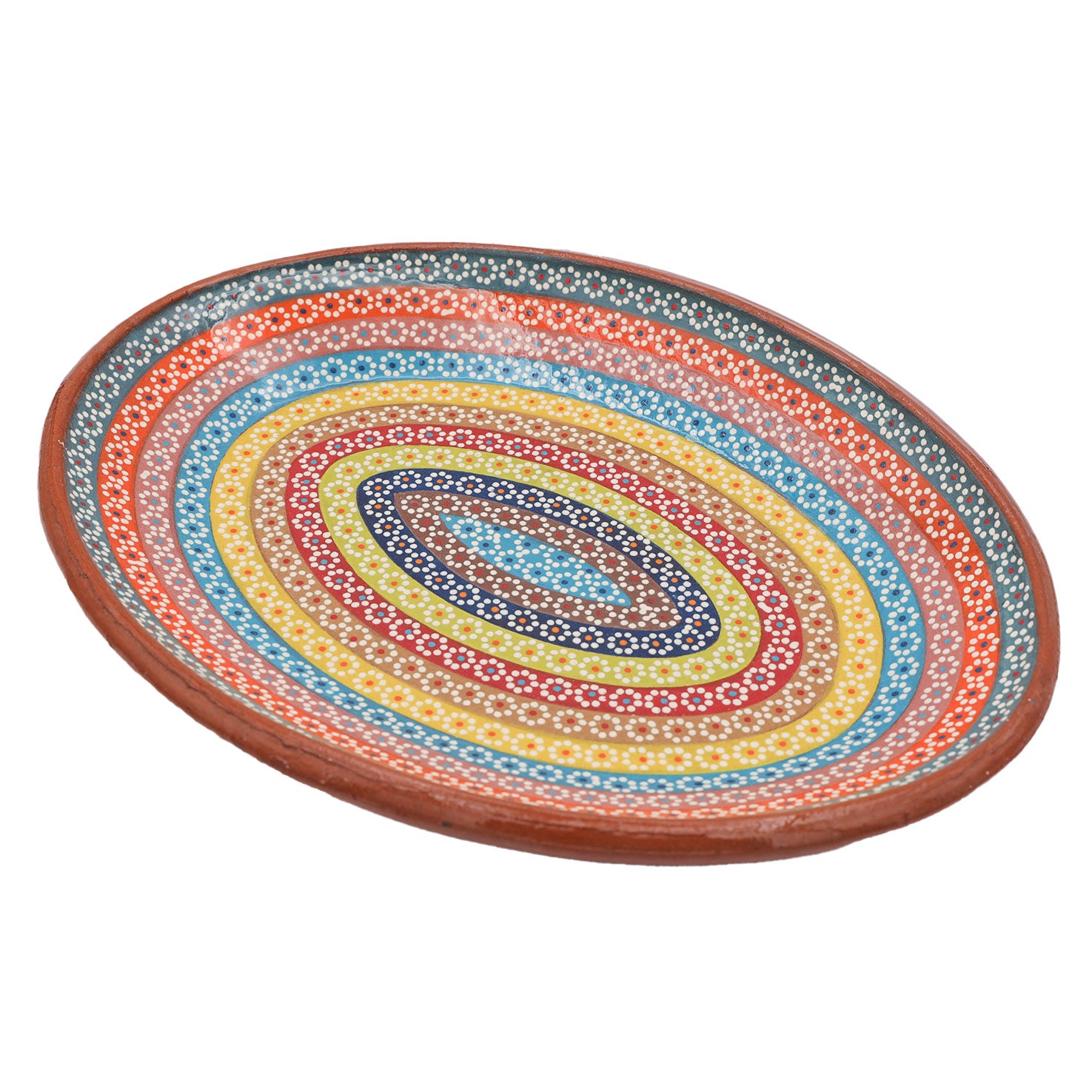 Capula Hand-Painted Clay Serving Platter