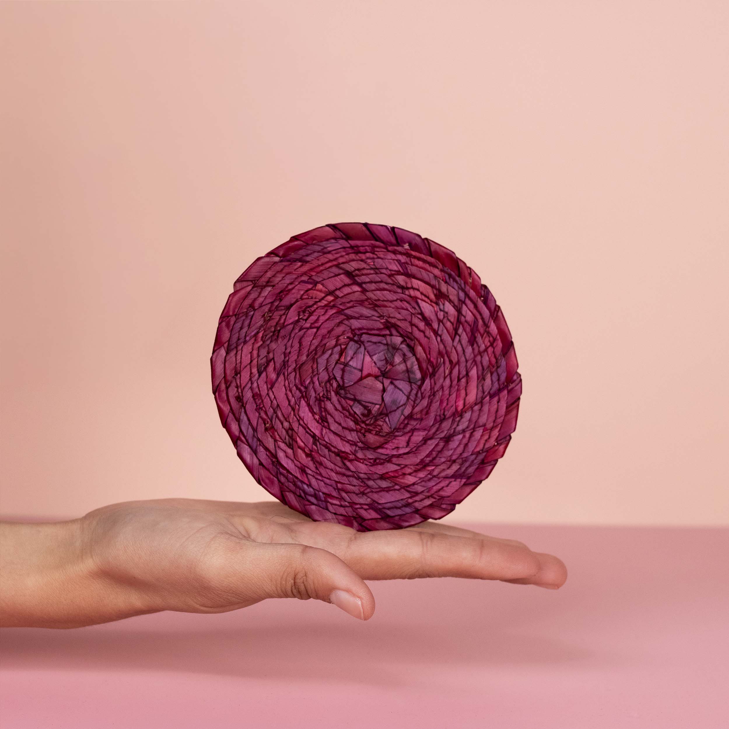 Handwoven Natural Palm Coasters