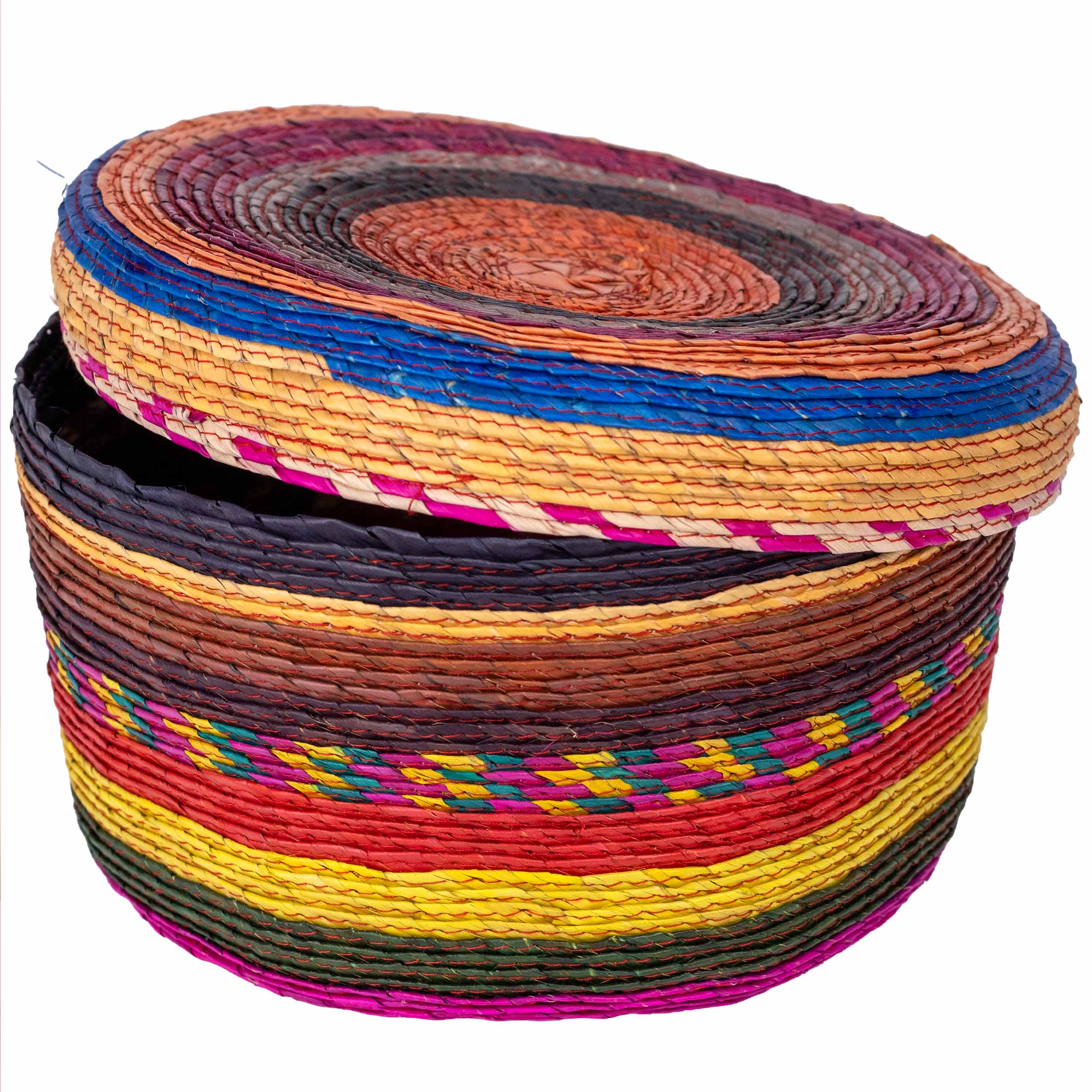 Multicolor Palm Woven Tortilla/Bread Basket