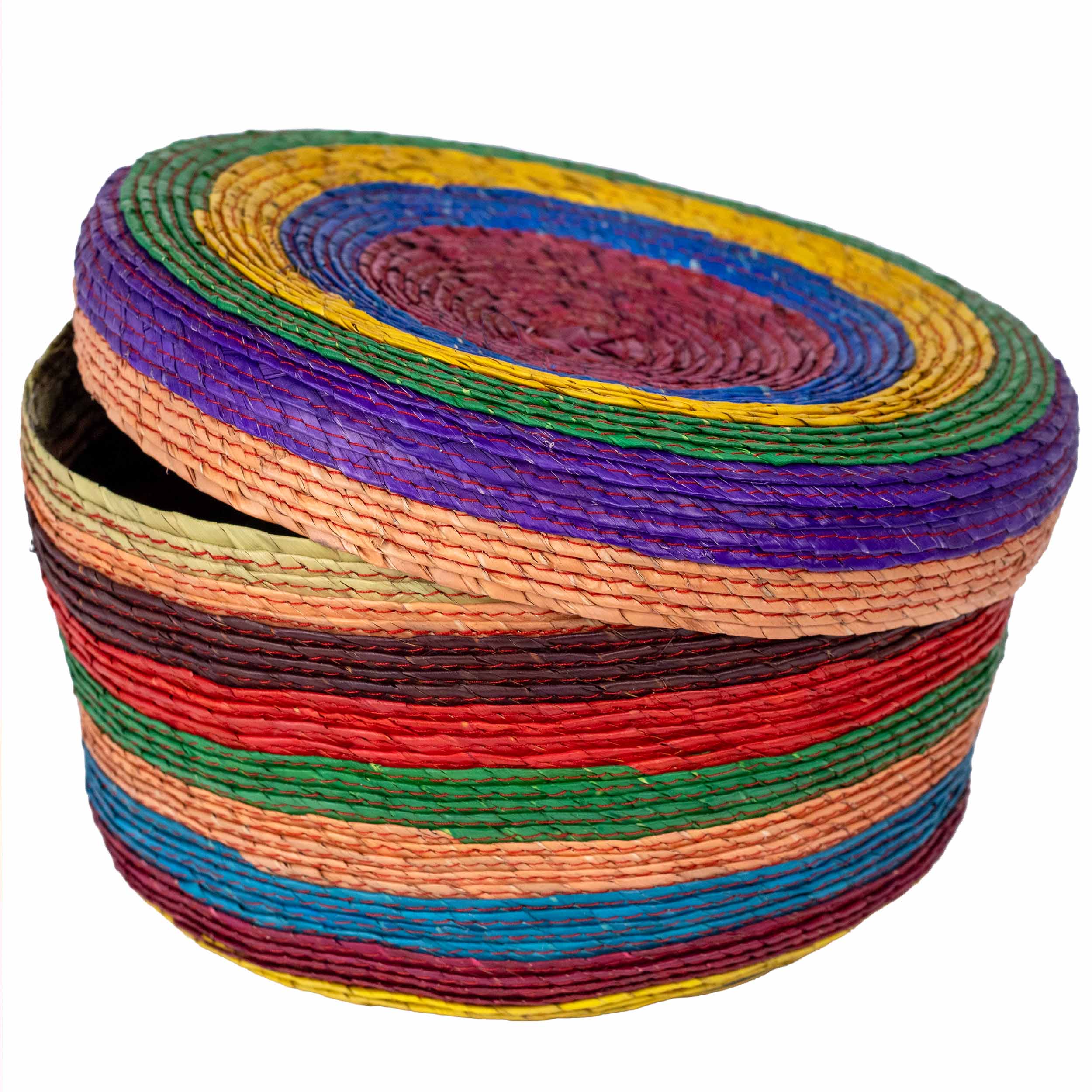 Multicolor Palm Woven Tortilla/Bread Basket
