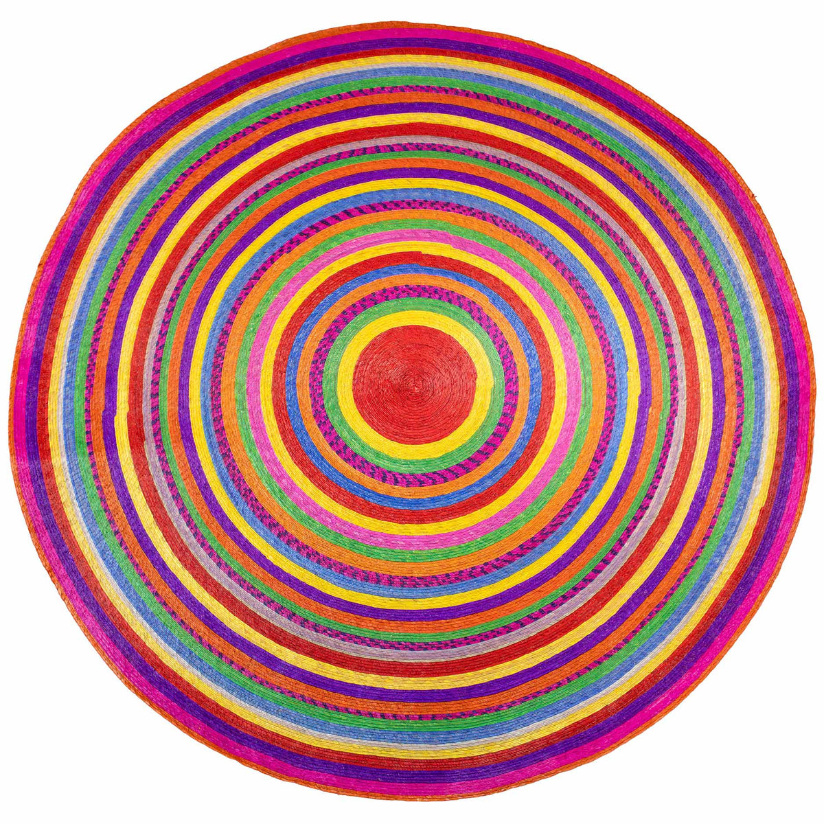 Handwoven Palm Round Area Rug (59" diameter)