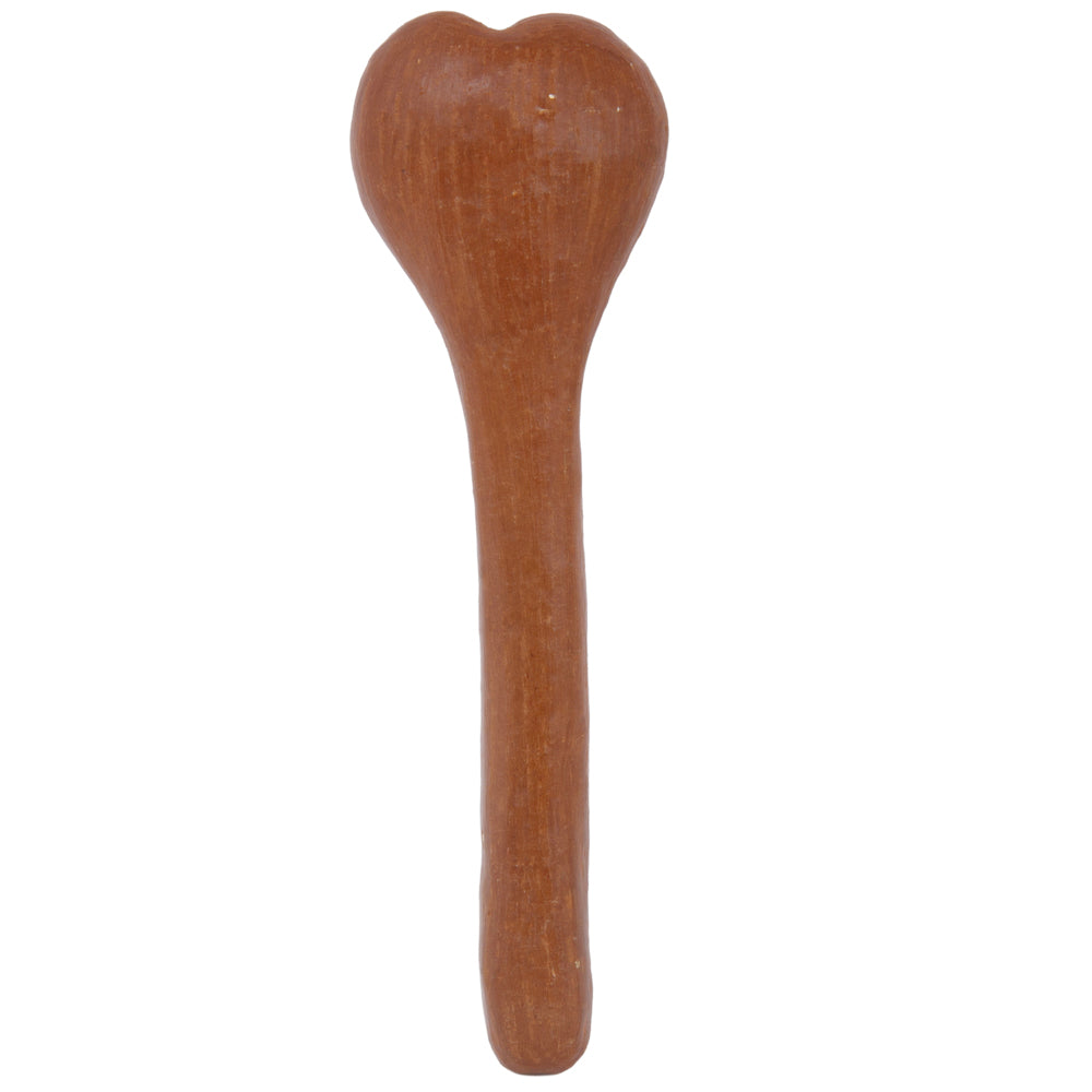 Red Clay Heart-Shaped Spoon