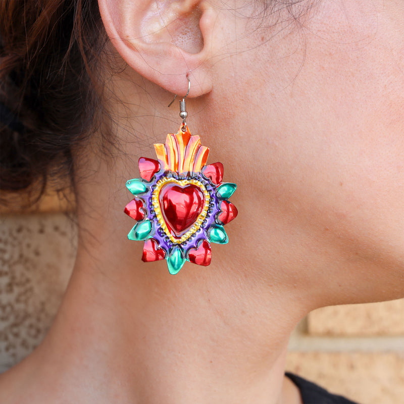 Corazón Milagro Mexican Earrings