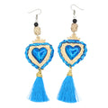 Elisa Milagro with One Tassel Mexican Statement Earrings