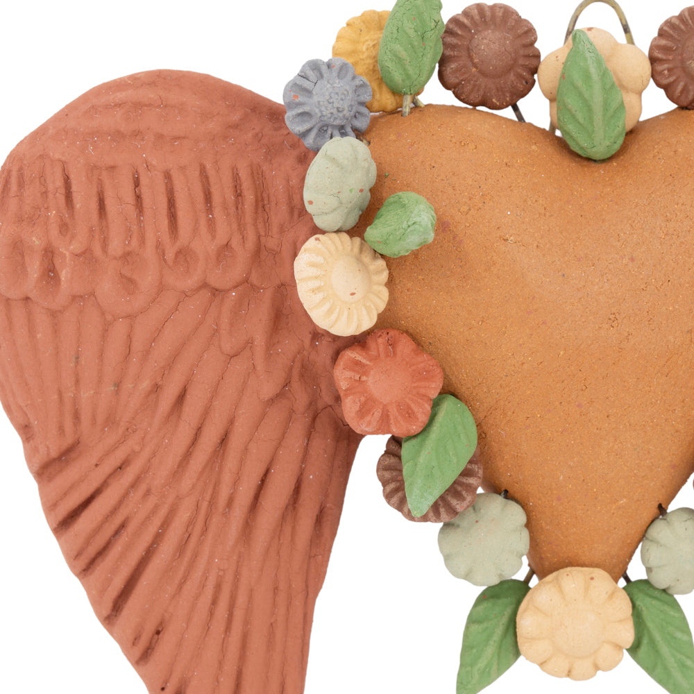 Angel Heart de Barro Pigmentado Clay Wall Art