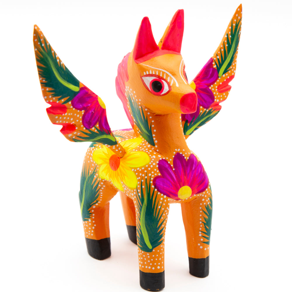 Large Hand Painted Pegasus Wooden Alebrije